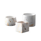 北欧の屋内コップ9cmの小さく水気が多く白い陶磁器の植木鉢