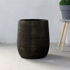 深い壷はヤードの大きい植物のための具体的な植木鉢、セメントの植木鉢または屋内を形づけた