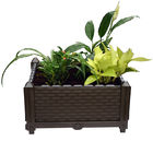 40*40*22cmのプラスチック植物は箱、自然な野菜/花/ハーブの屋外の裏庭のための庭のベッドDIYプランター箱を育てる